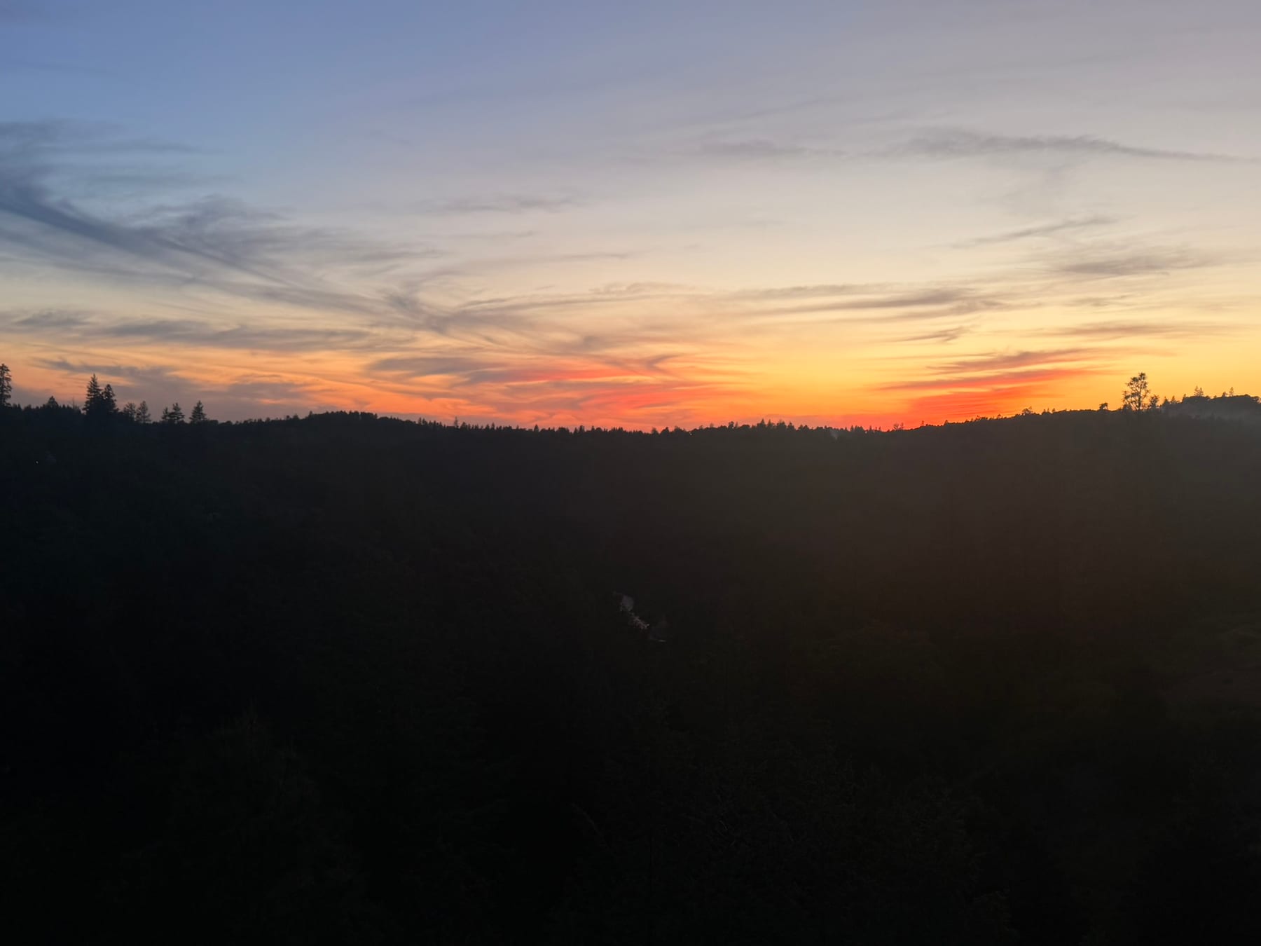 Sunset near Colfax before Canyons